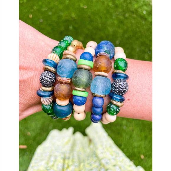 NEW TWINE & TWIG tribal stack bracelet in earth - Picture 2 of 2